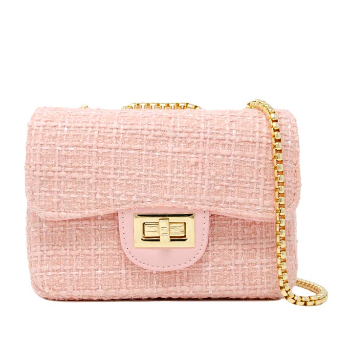 Tiny Treats and ZOMI GEMS - Wholesale Crossbody Bag - Kids - Classic Large Tweed Handbag