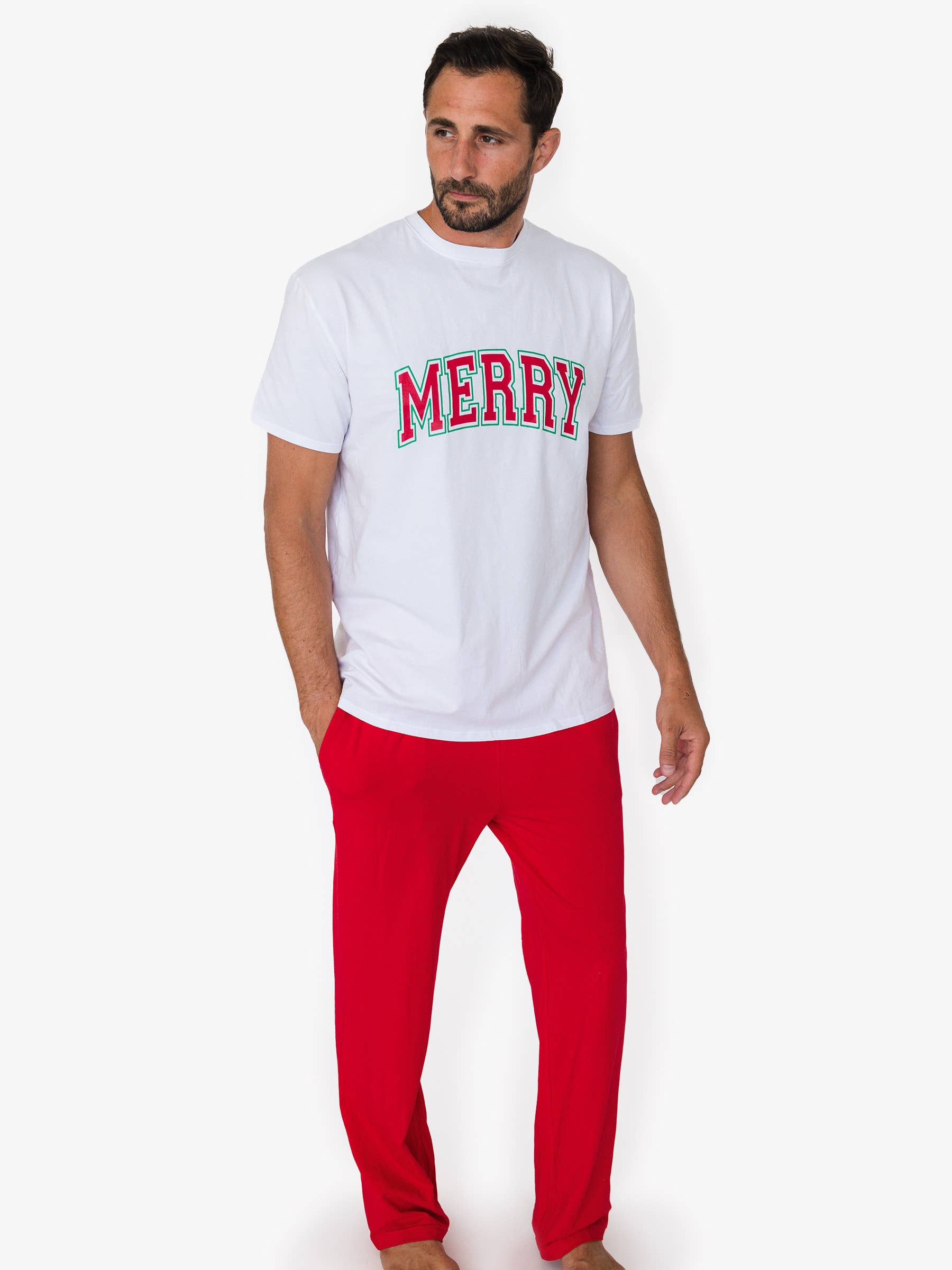 SoftSnooze™ Adult Cotton Modal Red Pajama Pants for wholesale on Faire2