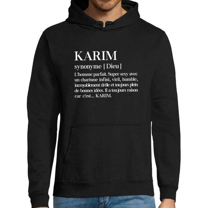 Karim hoodie | First name Definition for wholesale by Planetee