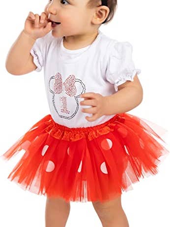Geburtstags-Outfit zum 1. Geburtstag — Micky und Minnie Mouse für den Großhandel von Funky Junque