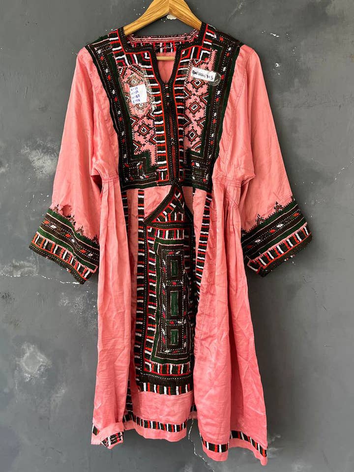 bhavnas boutique - Wholesale Dress - Women's - Colorful Handmade Embroidery Banjara Dress Baluchi Dress