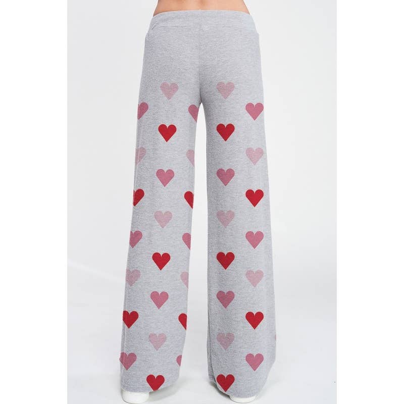 Phil Love - Wholesale Lounge Set - Women's - Heart all over soft brushed loungewear set 3
