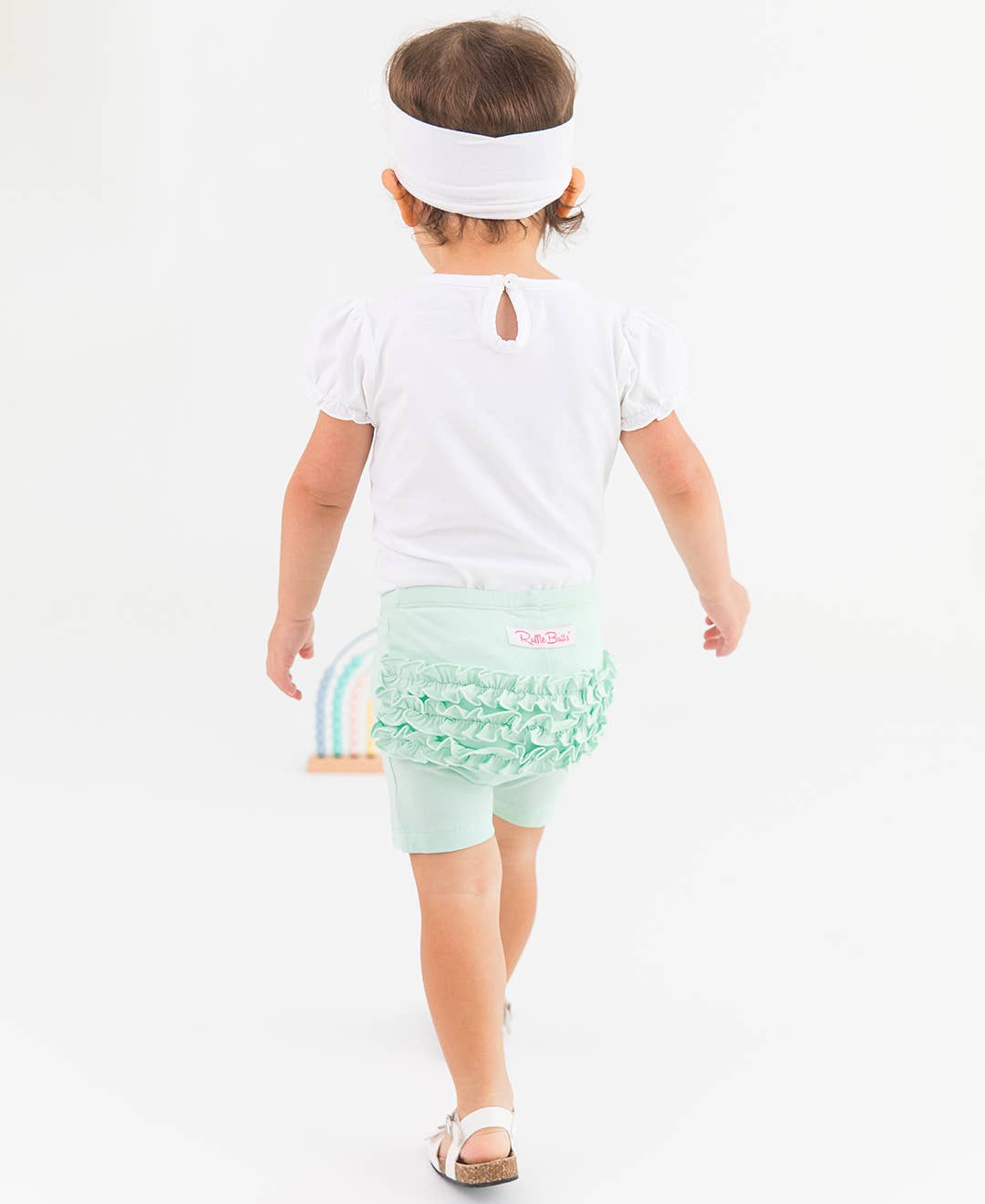 Baby Girls White Knit Puff Short Sleeve Bodysuit for wholesale on Faire4