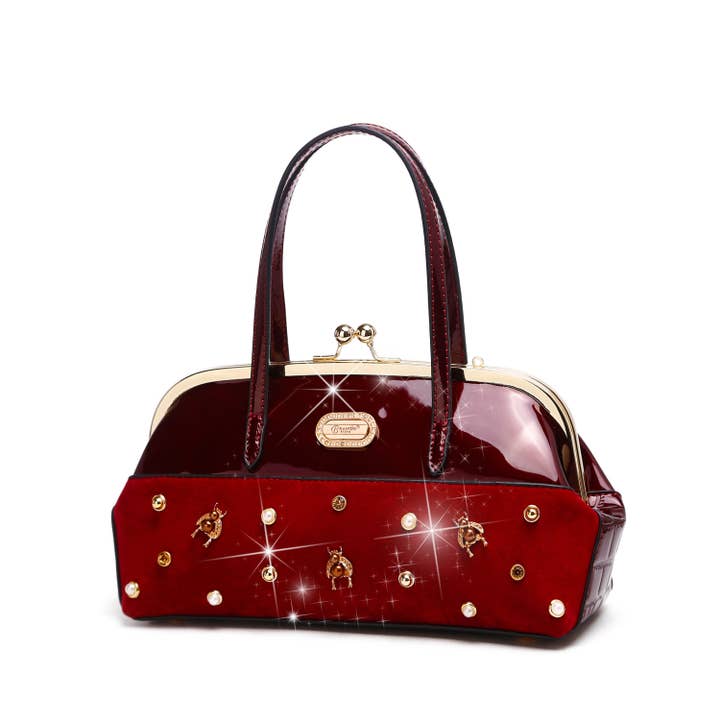 Brangio (Italy) Company Inc. - Wholesale Top Handle Bag - Women's - Brangio Italy Chic Patent Leather Handbag