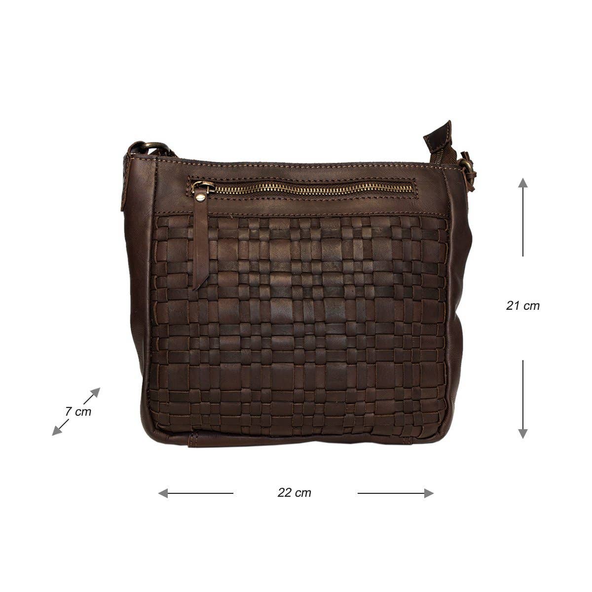 Arrigo - Wholesale Crossbody Bag - Women's - Arrigo Braided Leather Crossbody Shoulder Bag - 4 Colours12