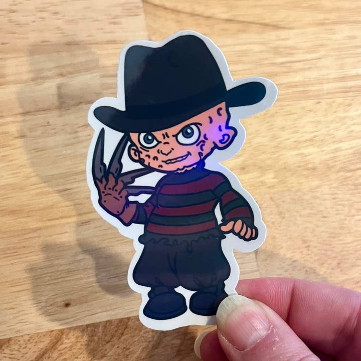 Freddy, Horror, Vinylsticker, Nachtmerrie op Elm Street voor wholesale door Graceful Darkness, LLC