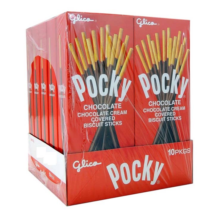 Glico Pocky Chocolate 1.41oz - 10ct for wholesale by I Got Your Candy