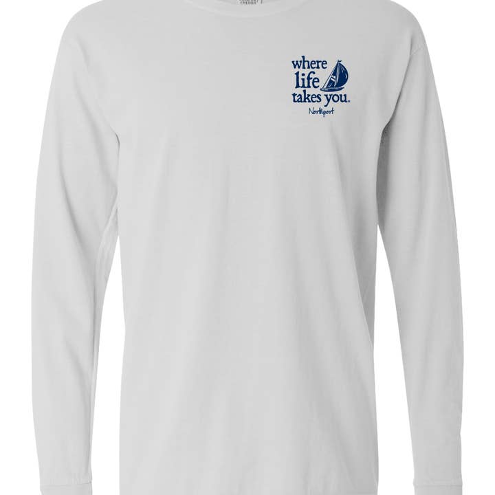 Elements of Home Northport Custom Destination Unisex LS Tee for wholesale by The Buffalo Works