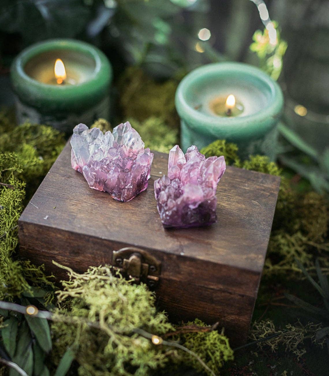 Costurero Real - Wholesale Bar Soap - Amethyst Crystal Soap Handmade purple geode jasmine scent1