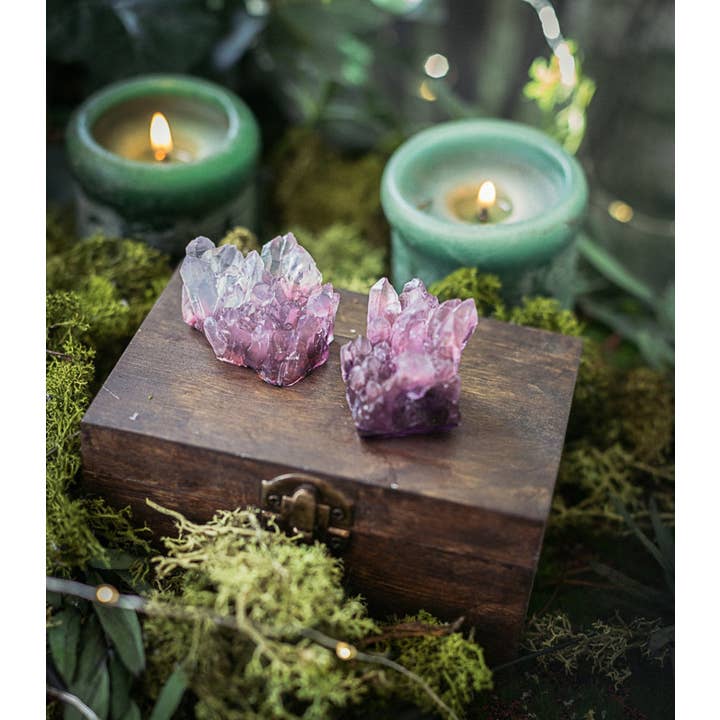 Costurero Real - Wholesale Bar Soap - Amethyst Crystal Soap Handmade purple geode jasmine scent1