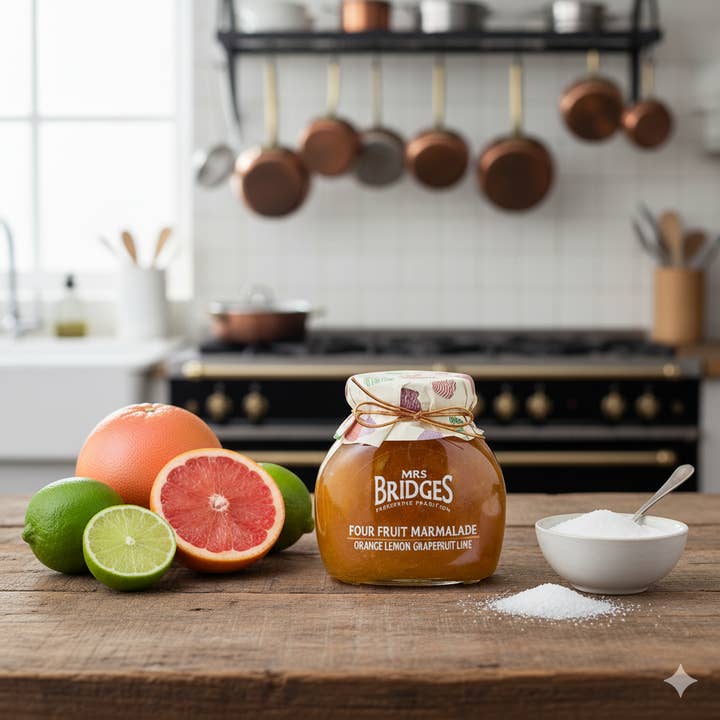 Mrs Bridges - Wholesale Jam/Jelly - Mrs Bridges Four Fruit Marmalade Gift Jar3