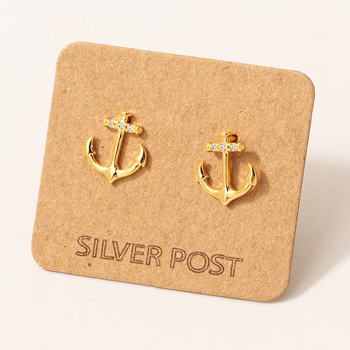 Gulddyppede ankerøreringe for engroshandel hos Fame Accessories