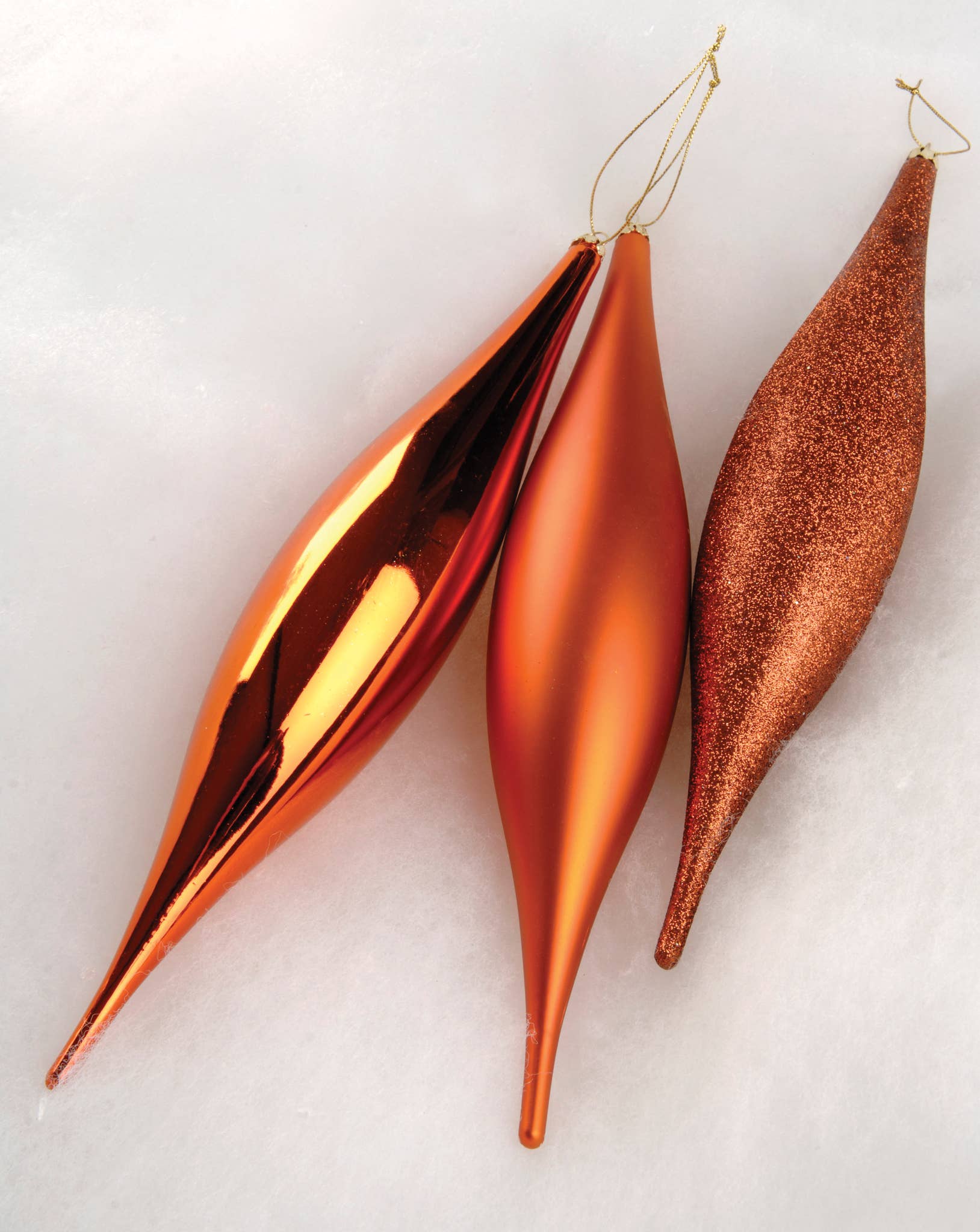 Studio Specialties - Wholesale Ornament - FINIAL SHINY ORANGE 8"