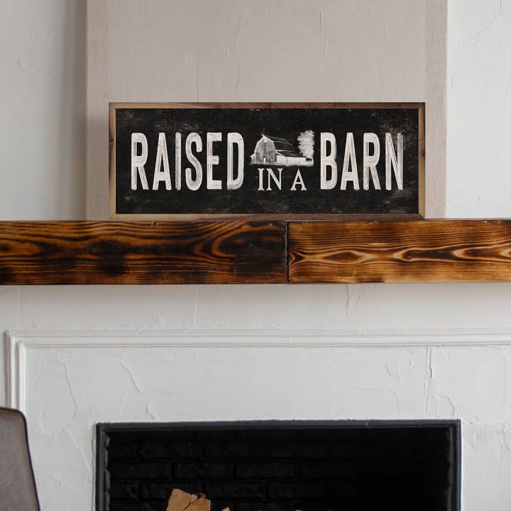 Kendrick Home - Wholesale Sign - Raised In A Barn Black1