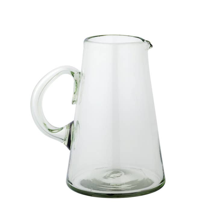 Clear Pitcher Handblown Mexican Glass for wholesale by 10 Strawberry Street