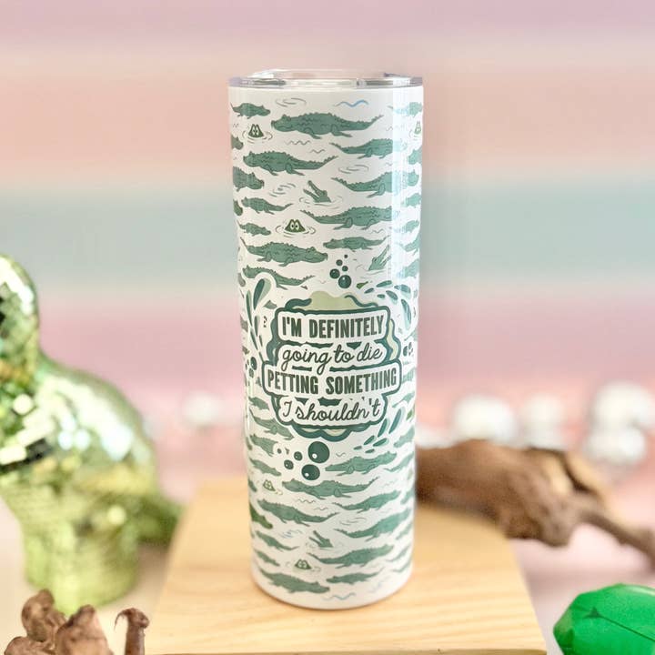 Die Petting Quelque Chose Que Je Ne Devrais Pas 20oz Gobelet Isotherme pour la vente par HandCrofted