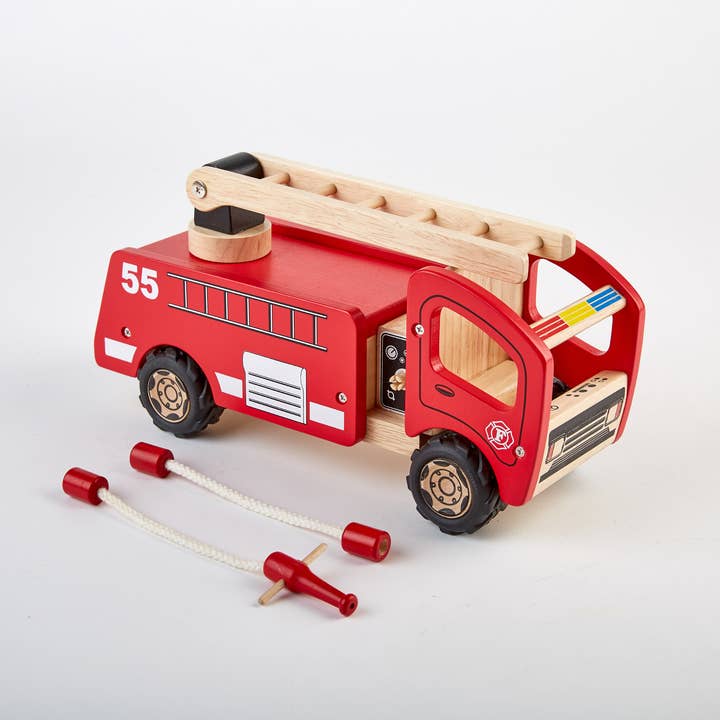 Uniche Collective - Wholesale Toy Car/Truck - Kids - PINTOY 11.5" Fire Engine