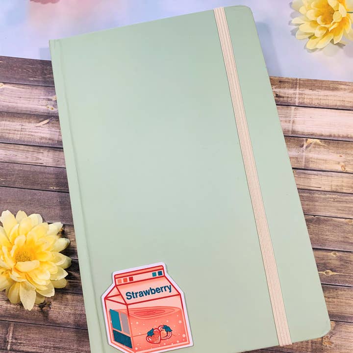 Emily Rose Creates - Venta al por mayor Pegatina - Pegatina troquelada con leche de fresa3