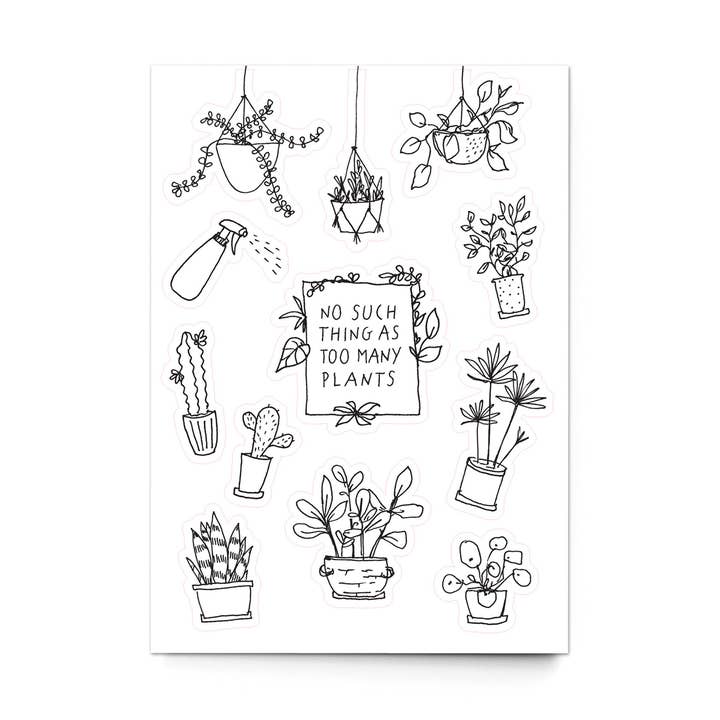 Sticker Sheet "Plant Lady" for wholesale by sonst noch was?