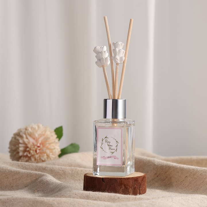 Pretty Valley Home - Wholesale Reed Diffuser - Mini ceramic diffusers - Rose 30ml