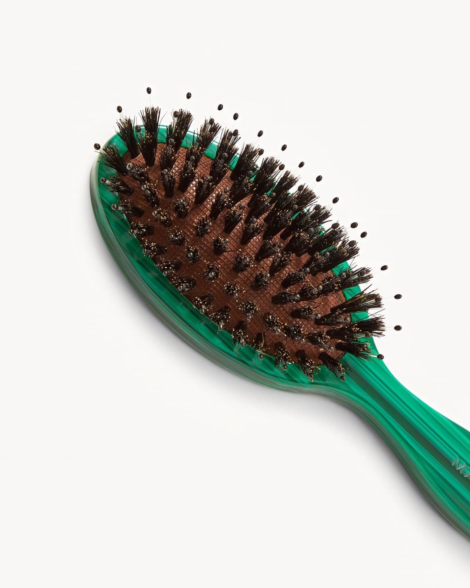 MACHETE - Wholesale Hair Brush/Comb - Petite Travel Hair Brush in Malachite1