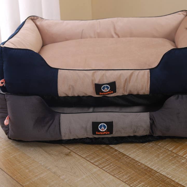 SWIZZPETS™ - Wholesale Pet Bed - Dog - SWIZZPETS™ LUXURY VELVET DOG BED WITH EXTRA PADDING AND ZIP10