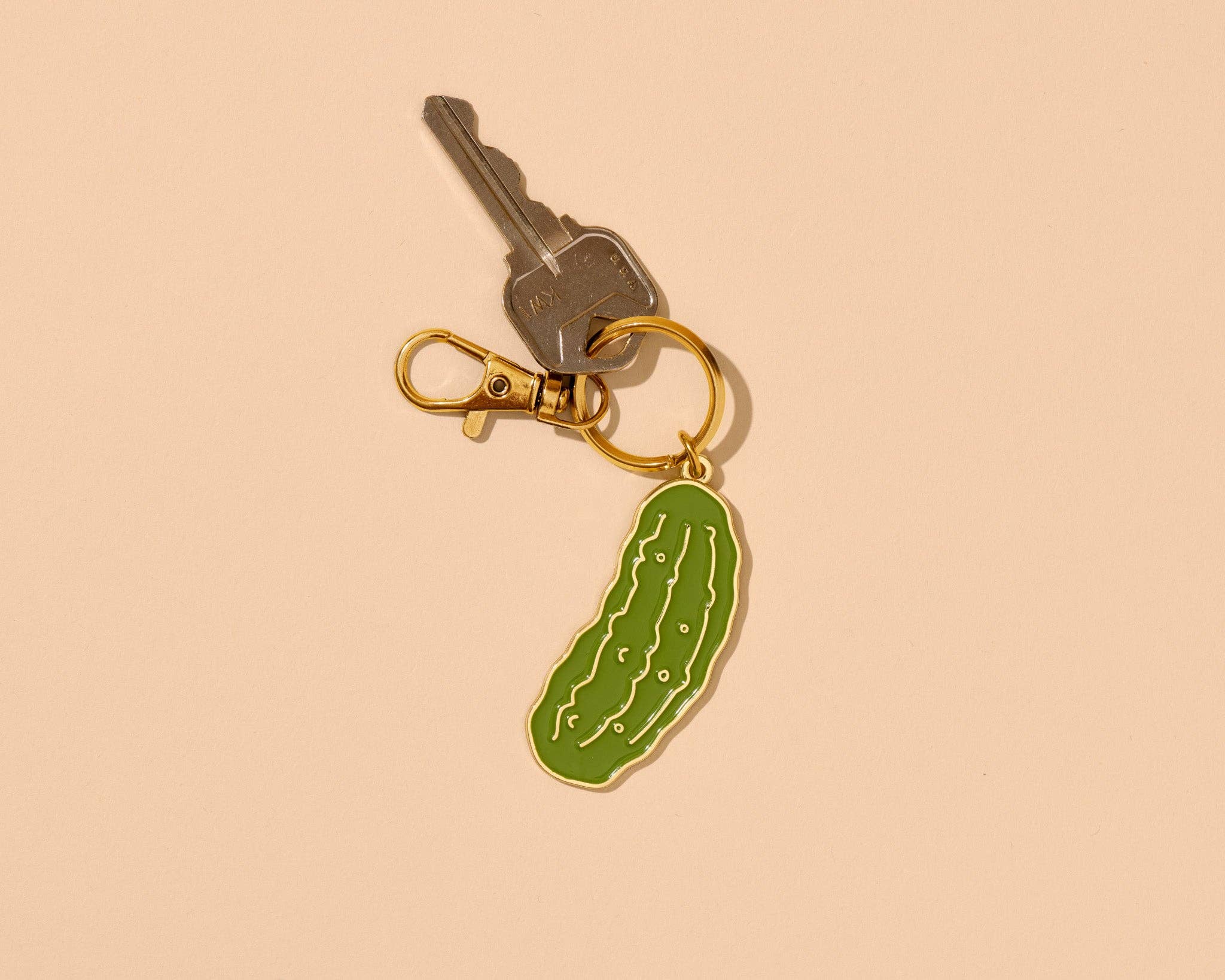 And Here We Are - Wholesale Keychain - Unisex - Pickle Enamel Keychain & Bag Charm - Food, Snack, Vegetable, Garden - Stocking stuffer, Holiday, Gift Guide1