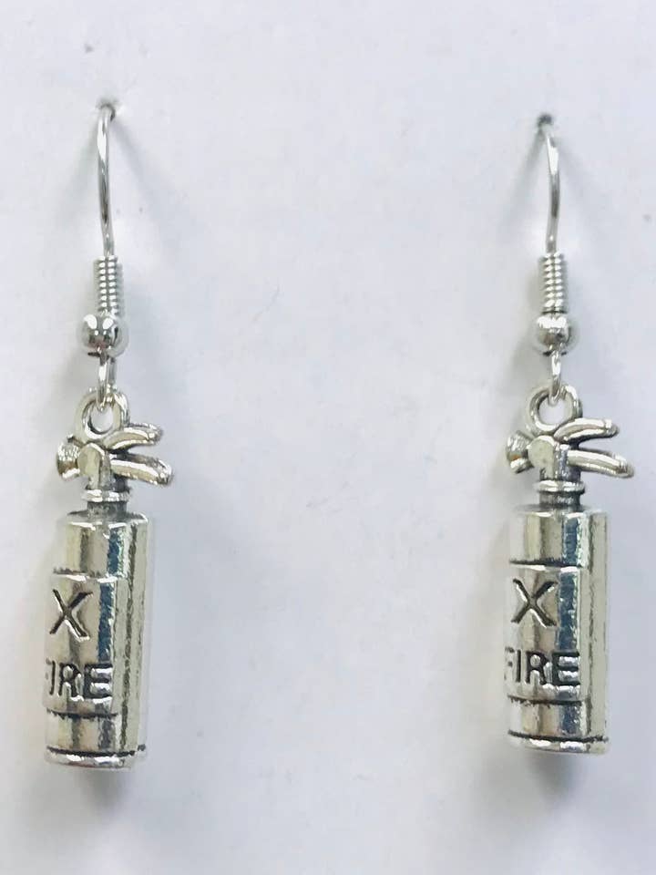 Fire Extinguisher Earrings for wholesale by SimpleNGreat