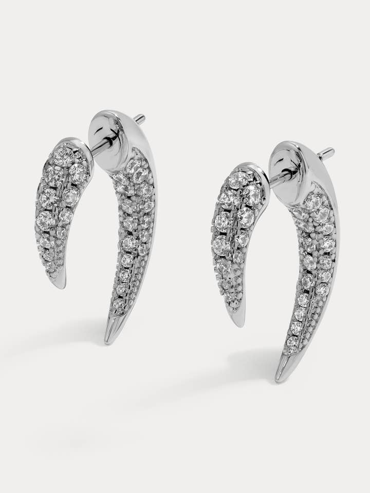 Pave Tusk Ear Jacket for wholesale by Lili Claspe