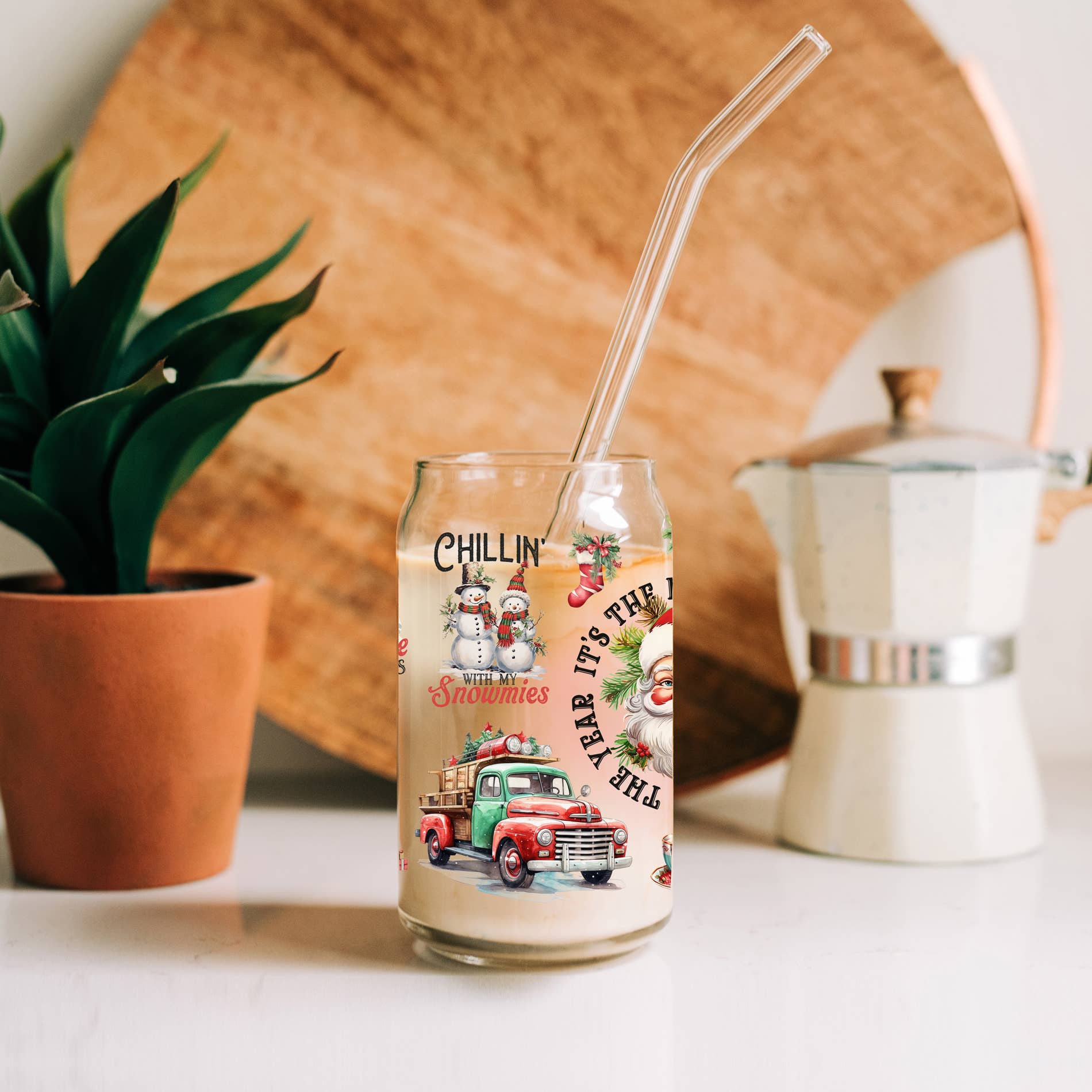 Gia Roma – wholesale Coffee mug – Sparkly Sequin Christmas Bow Decor Gift, Colorful Glass Cups82