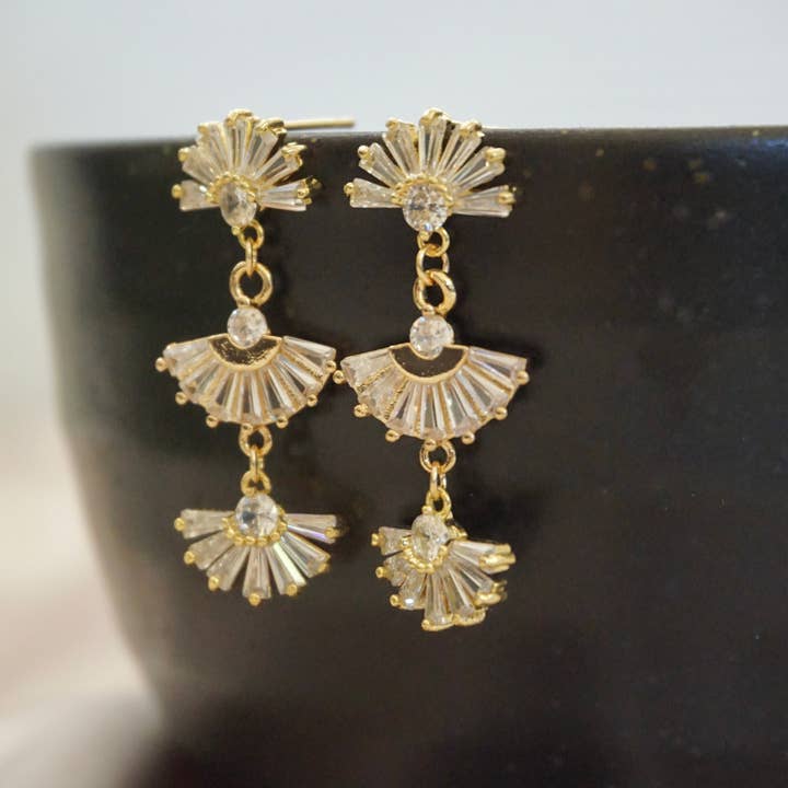 YSM Designs - Wholesale Dangle Earrings - Art Deco Earrings, 1920s Style Earrings, Holiday Earrings4