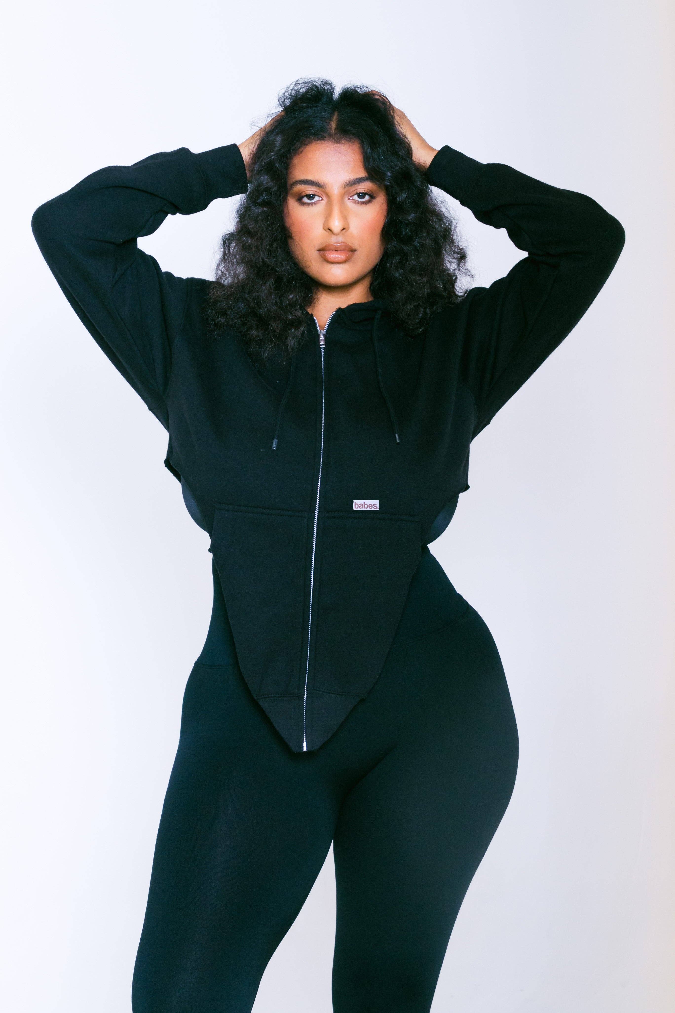 Babes - Wholesale Hoodie - Women's - LA Winter Hoodie (black)3