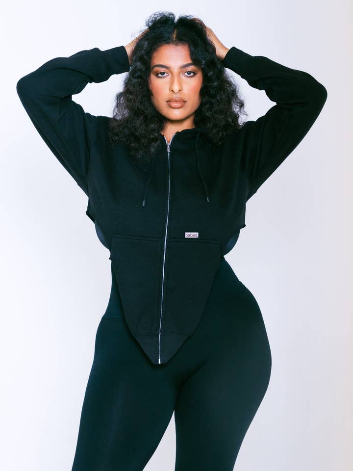 Babes - Wholesale Hoodie - Women's - LA Winter Hoodie (black)3
