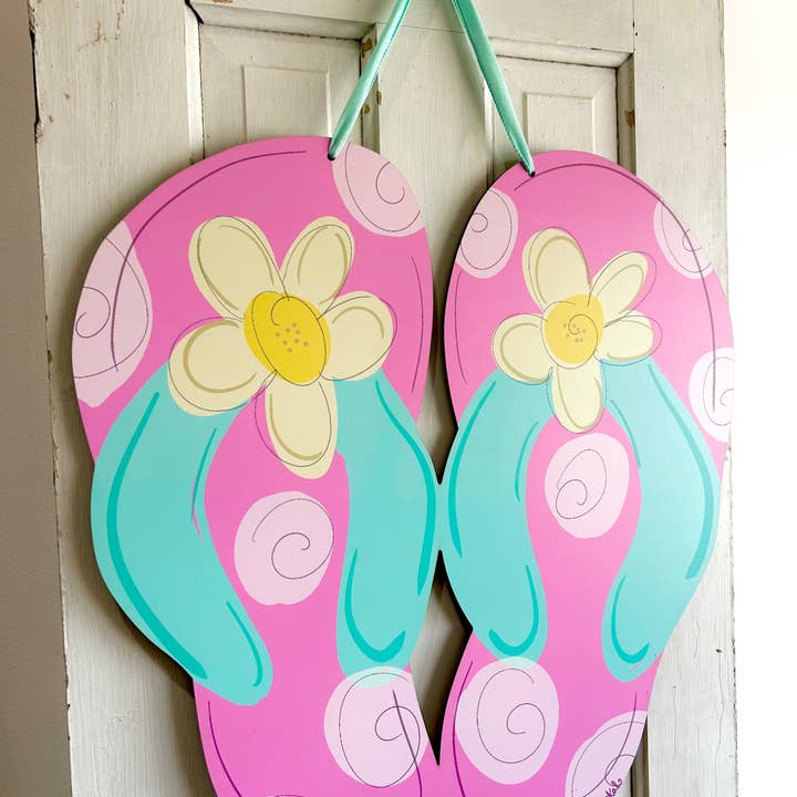 Flip-Flops-Türhänger für den Großhandel von Doodles By Rebekah