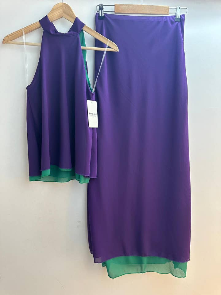 LORIANE - Wholesale Top & Skirt Set - Women's - 6662 one size top + long skirt set 3