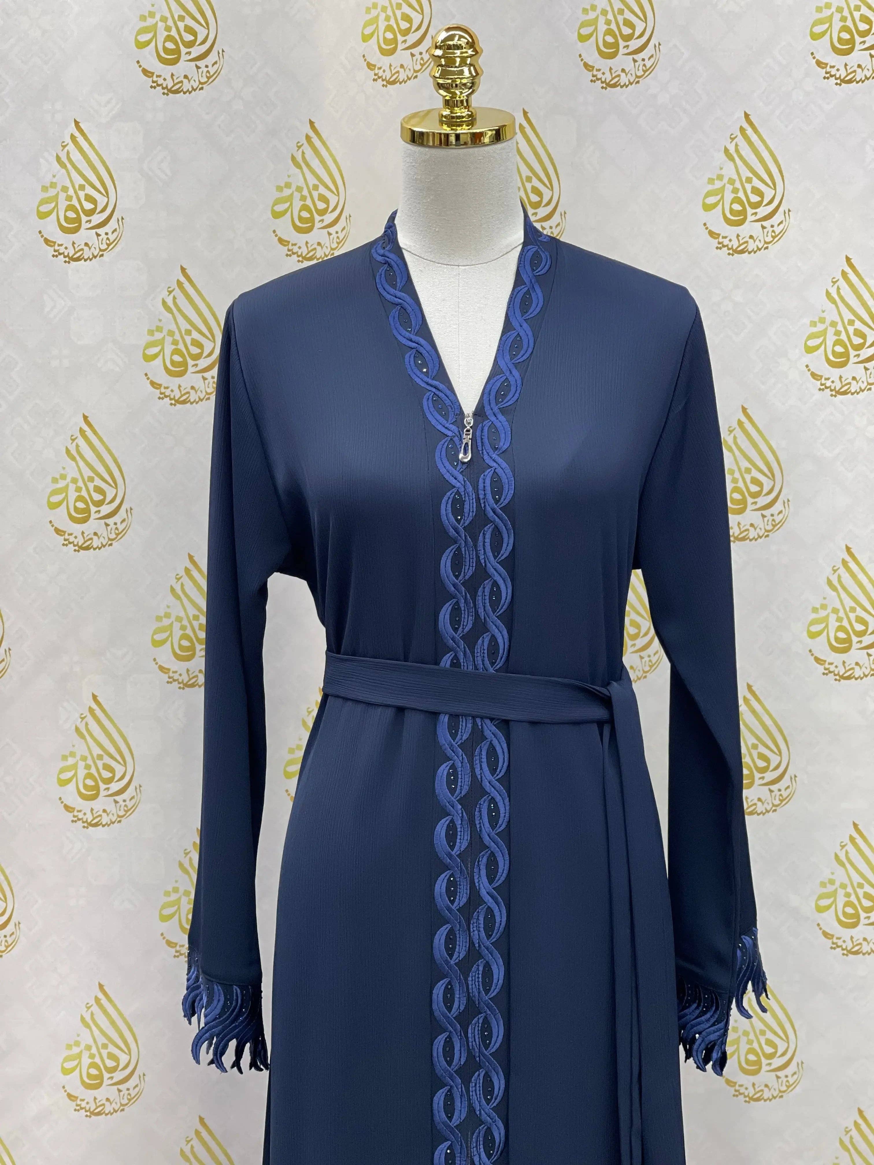 Palestinian Elegance - Wholesale Kaftan - Women's - Elegant Abaya: Style and Sophistication in Harmony20