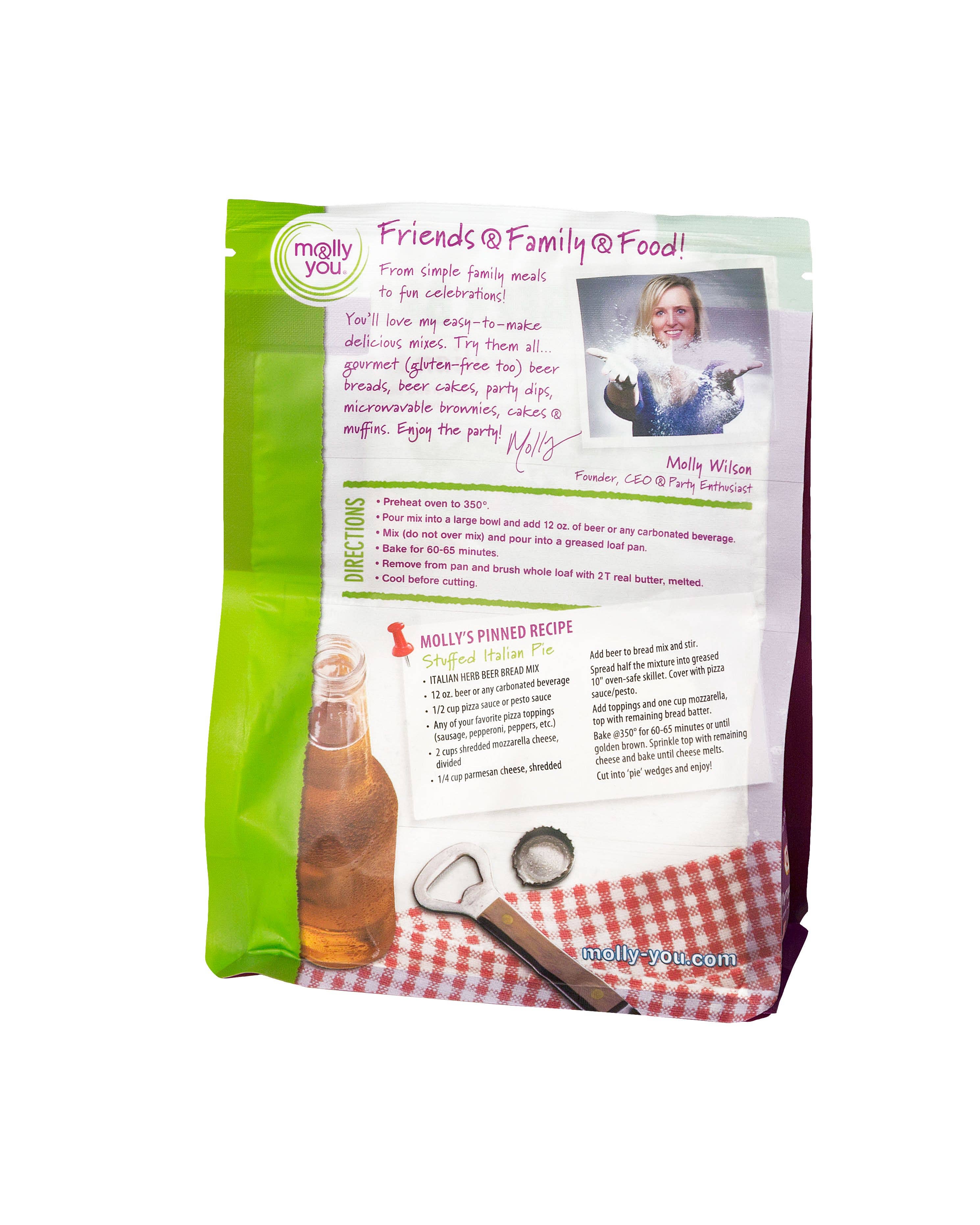 molly&you® - Wholesale Bread mix - Italian Herb Beer Bread Mix3