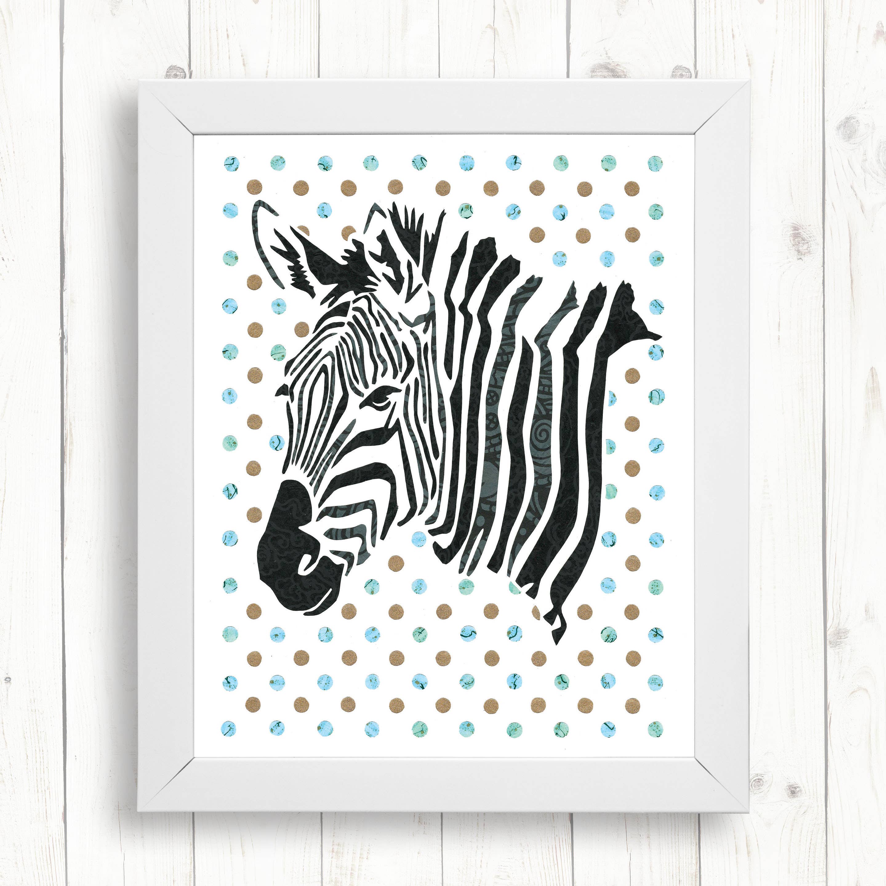 Whimsy Spot – Impressão artística por atacado – Impressão artística Zebra0