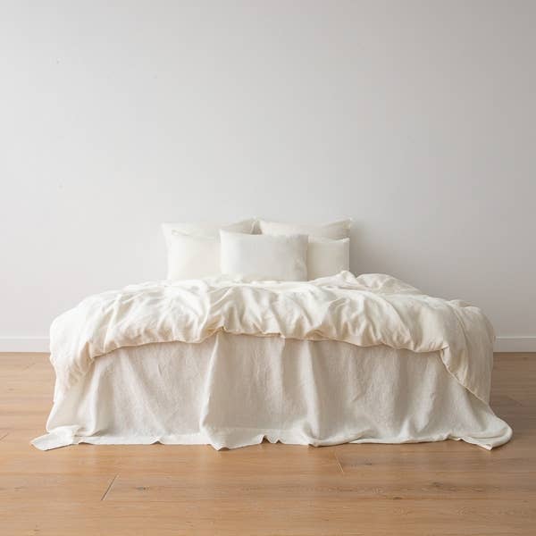 LinenMe - Wholesale Bedding Pillowcase/Sham - Linen Pillow Case Off White Crushed3