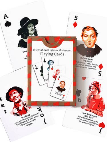 Jeu de cartes du Mouvement ouvrier international pour la vente par Radical Tea Towel North America