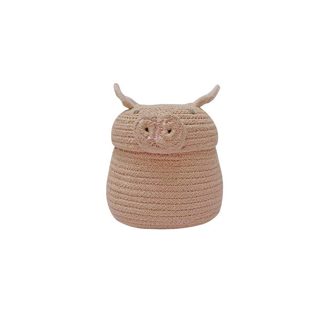 Basket Mini Peggy the Pig for wholesale by Lorena Canals