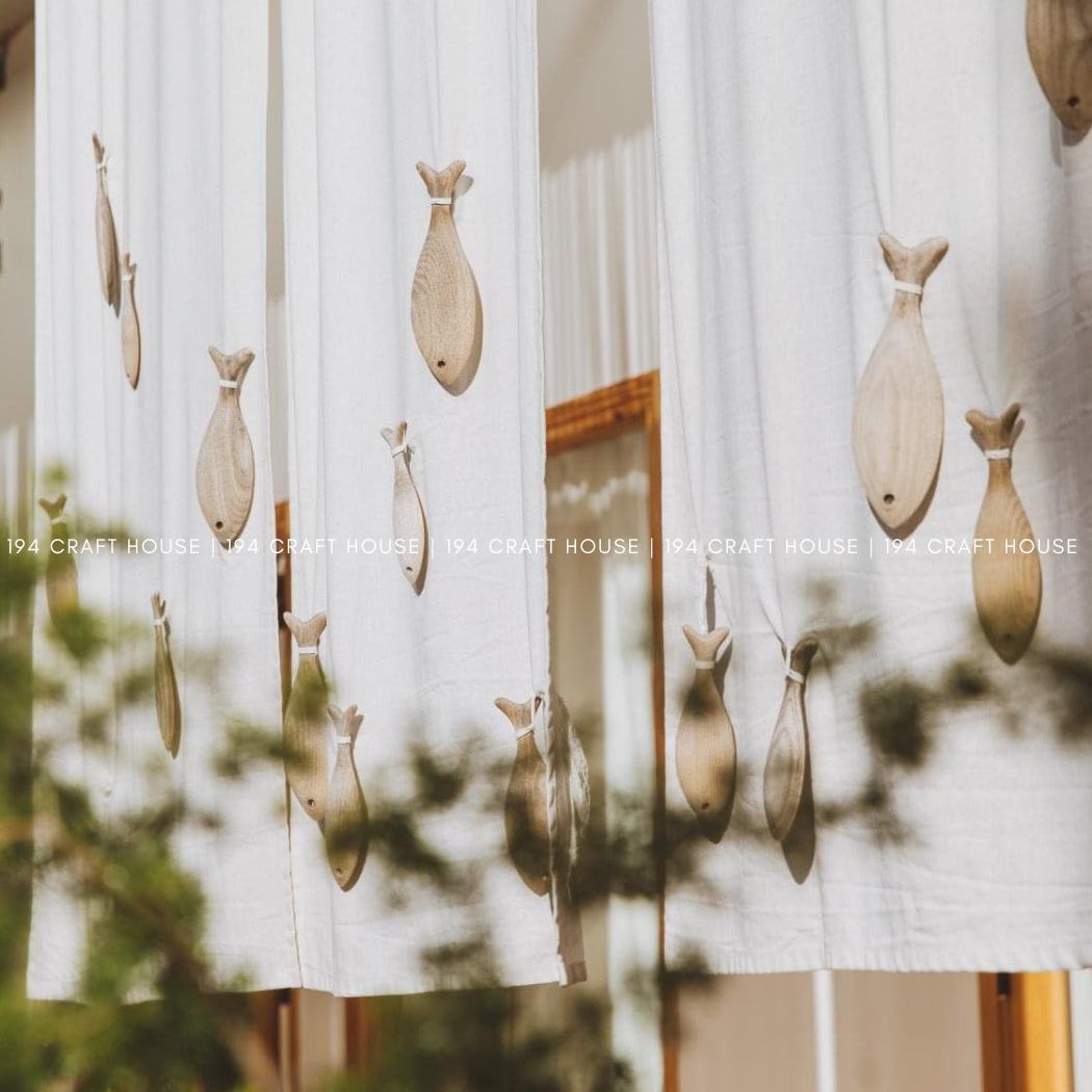 194 Craft House – Arte de parede dimensional/3D por atacado – Decoração de Peixe em Madeira para Parede – Decoração e Presentes para Casa3