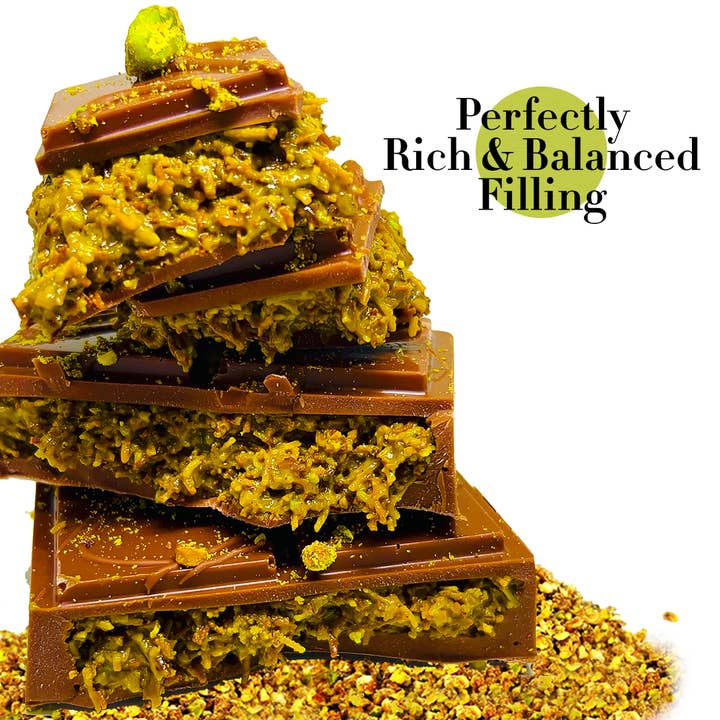 Swisense - Wholesale Chocolate Bar - Premium Dubai Pistachio Chocolate Bar 8 Oz Freshly Made3