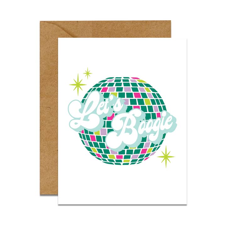 Vamos Dançar Cartão Bola de Espelhos por atacado de No Yeah For Sure