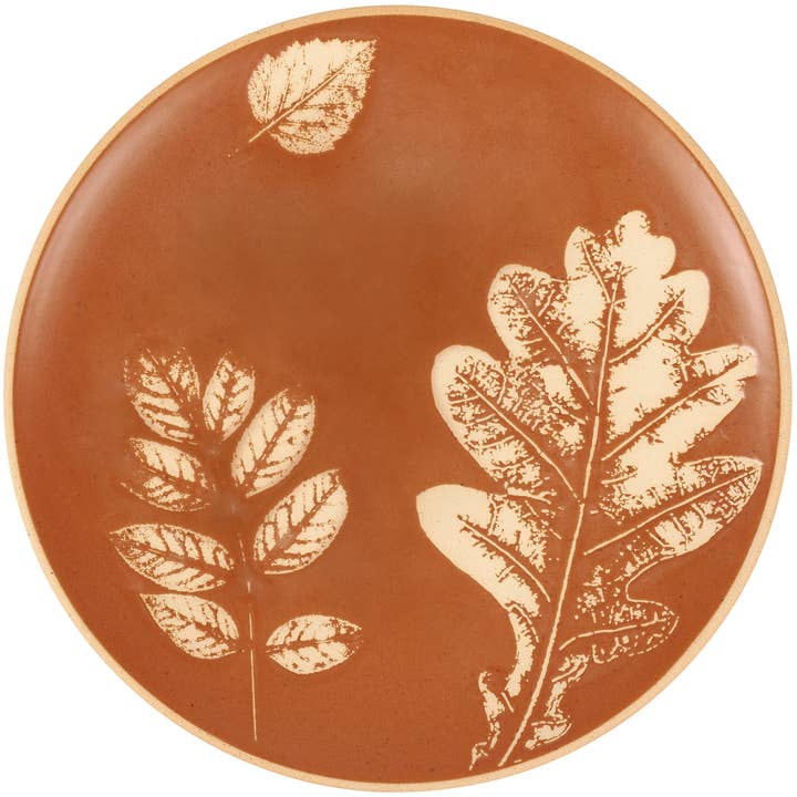Fall Leaves Salad Plate for wholesale by Primitives by Kathy