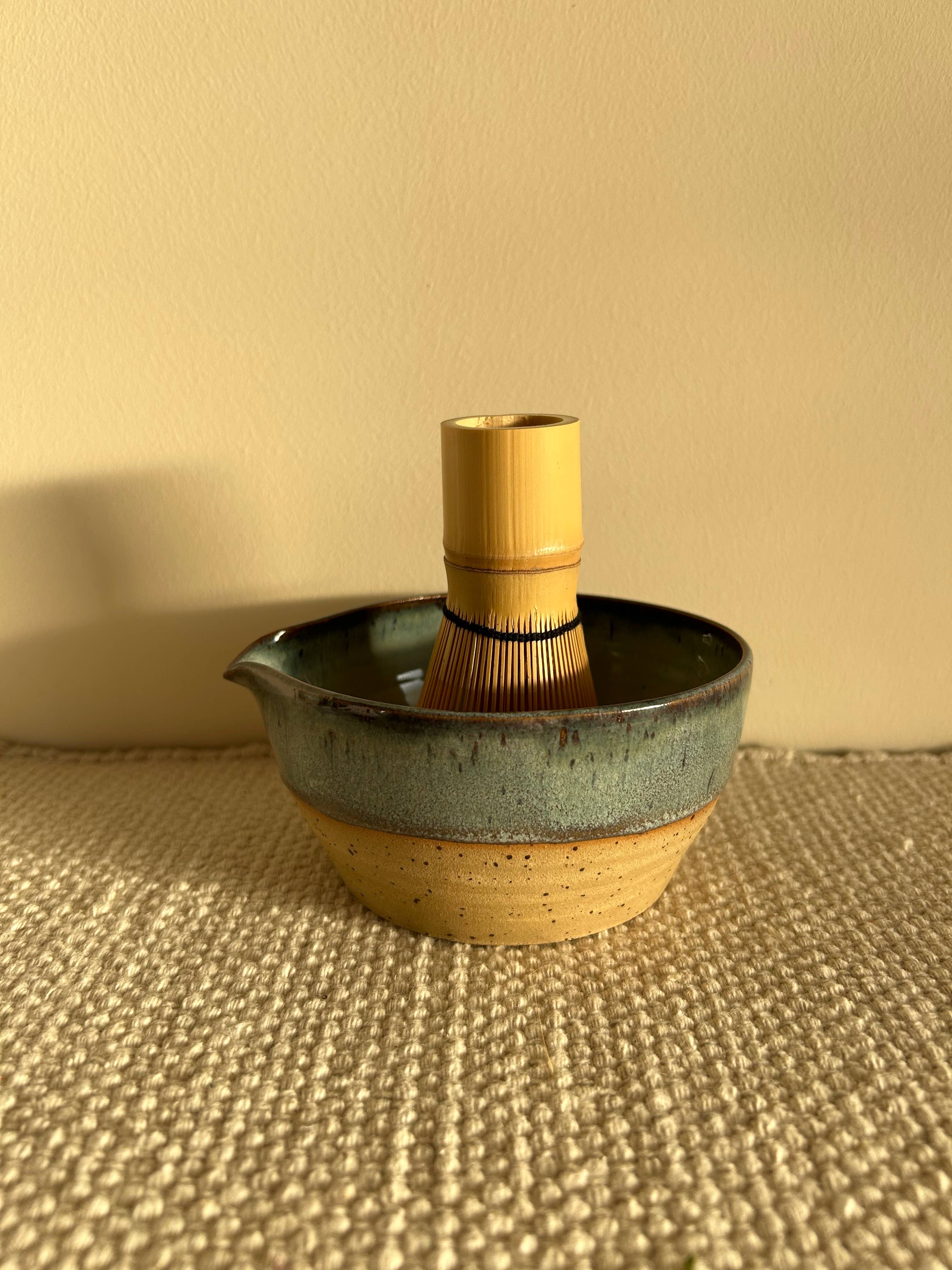 Fernweh Pottery - Wholesale Bowl - Speckled Blue Matcha Bowl1