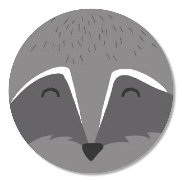 Sticker - Raccoon face voor wholesale door Tante Kaartje
