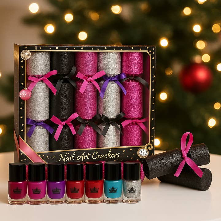 CARALI / MYC Paris - Wholesale Nail Polish Set - Gift Box of 6 Christmas Crackers "Nail Polish"5