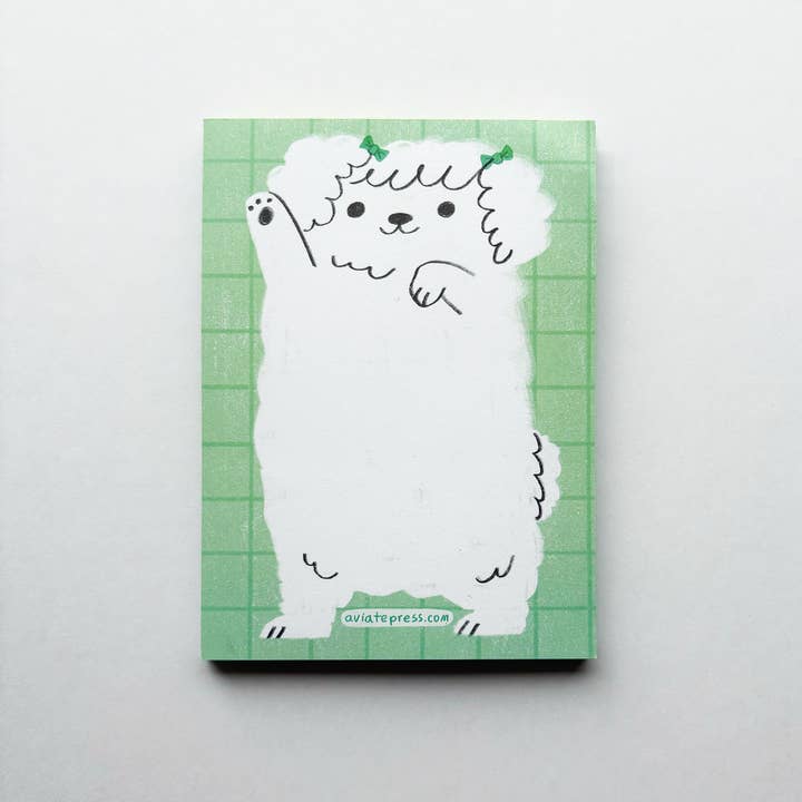 Aviate Press - Wholesale Notepad - Fluffy Pup Notepad5