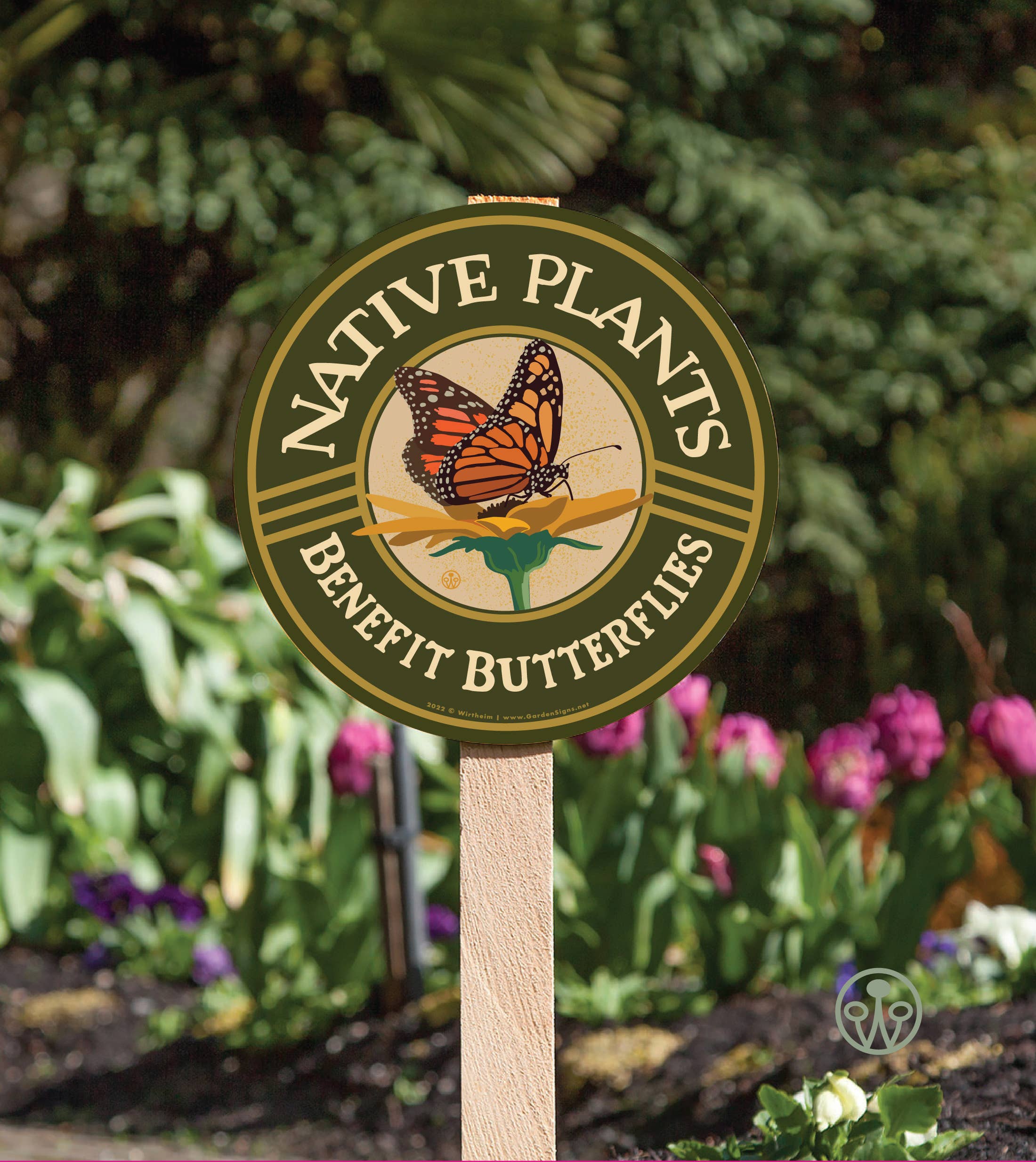 Wirtheim Poster Arts LLC - Wholesale Outdoor Sign - Native Plants - Benefit Butterflies - Yard and Garden Sign4